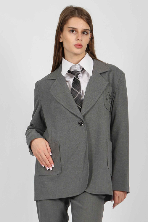 Пиджак G-SU24411A (Серый, 140)