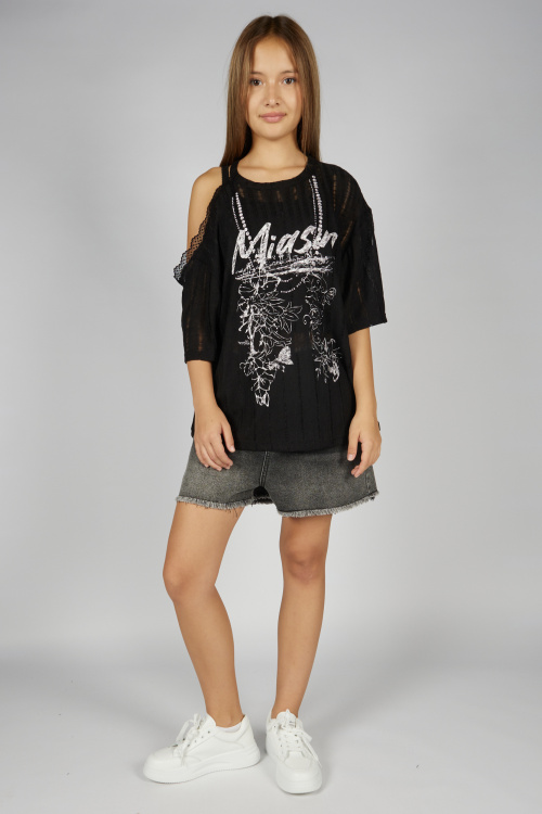 Шорты G-JN26056 Miasin (джинc. серый, 134-164)