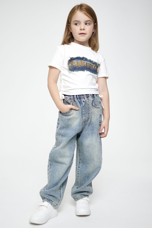 Джинсы B-JN35188 (Джинсовый, 134)