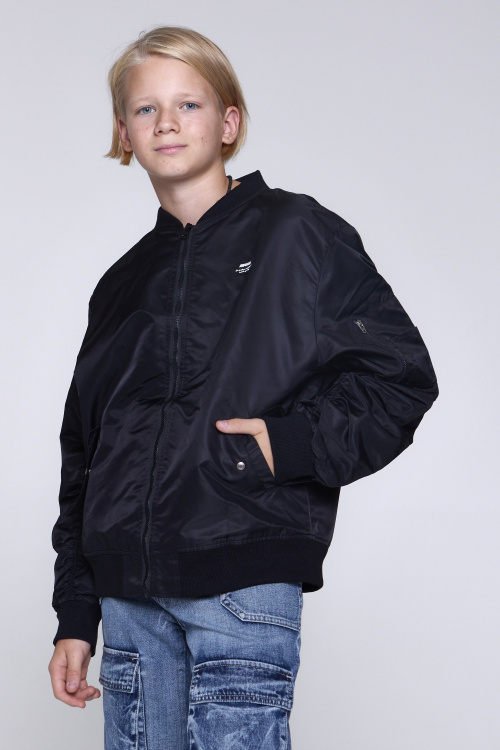 Бомбер B-JCK35184 (черный, 164)