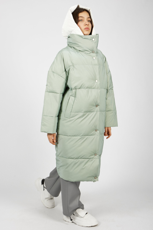 пальто G-PLT24600 (Серо-зеленый, 170)