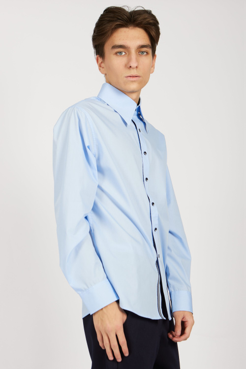 Рубашка B-SH34454 (Голубой, 122)