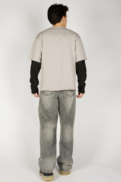 Лонгслив B-SW36453 Miasin (светло-серый, 140-170)