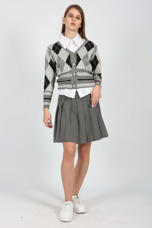 Юбка G-SK24411B (Серый, 122)