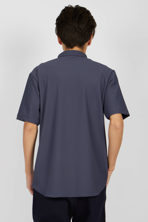 Рубашка B-SH34406S (Серо-синий, 164)