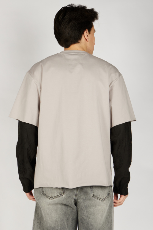 Лонгслив B-SW36453 Miasin (светло-серый, 140-170)