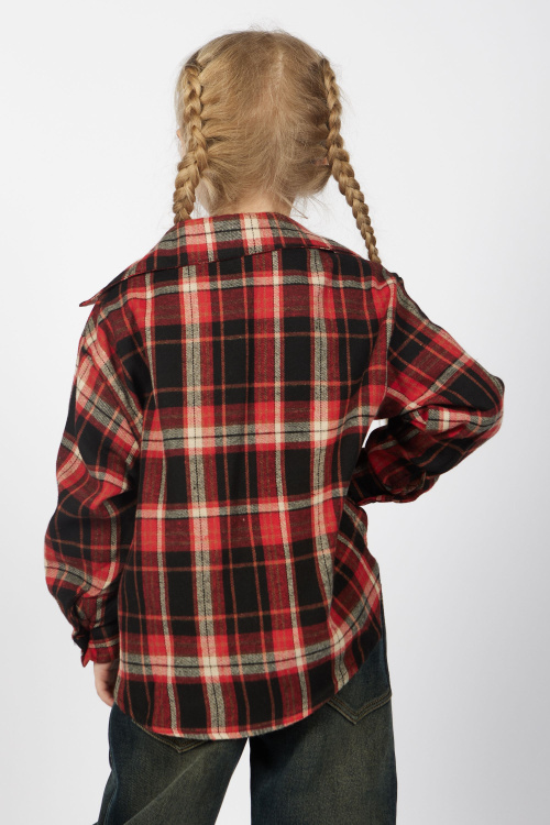 Блузка G-SH25483 Miasin (красный в клетку, 122)