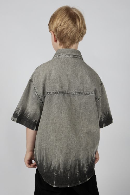 Рубашка B-SH36115 Miasin (Джинc. серый, 140)