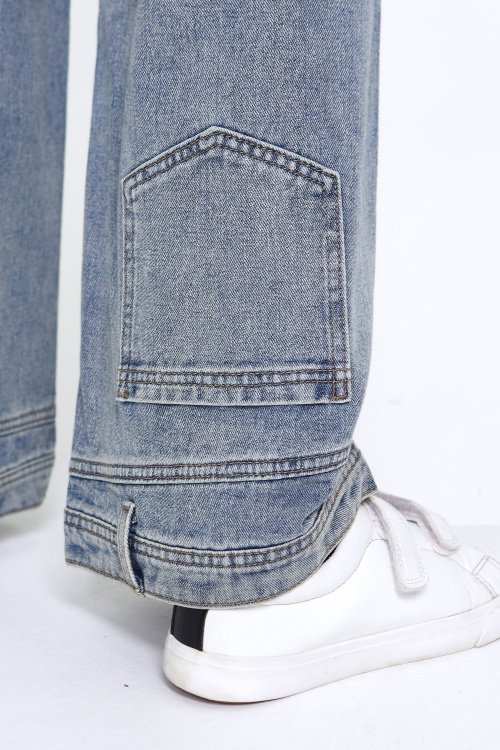 Джинсы B-JN35159 (Джинсовый, 140)