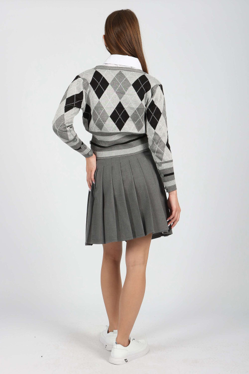 Юбка G-SK24411B (Серый, 122)