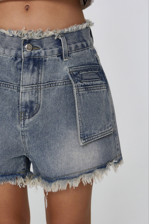 Шорты G-JN25184 (Джинсовый, 140)