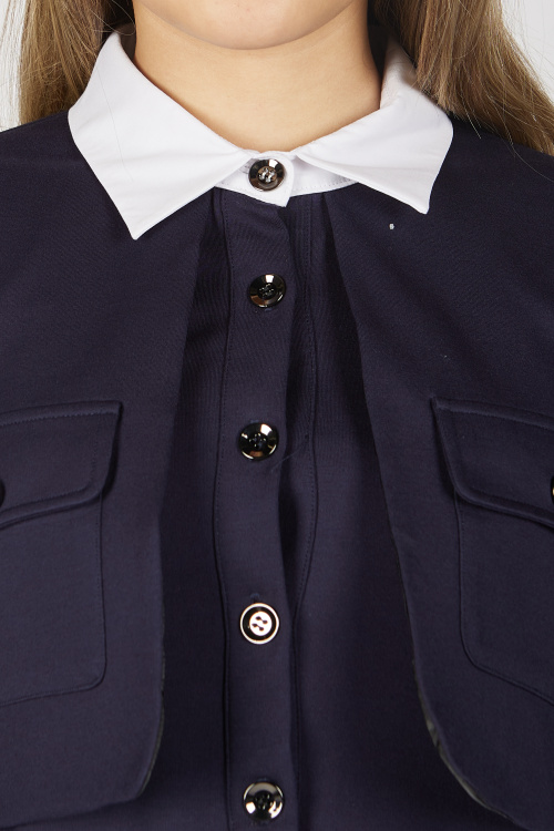 Платье G-DR25263 (Синий, 134-164)