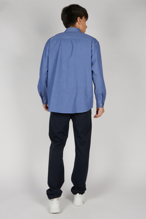 Рубашка B-SH36216 Miasin (джин. синий, 140-170 (6 шт.))