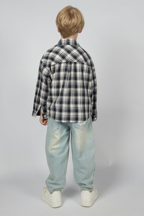 Рубашка B-SH36145 Miasin (черно-белый, 140)