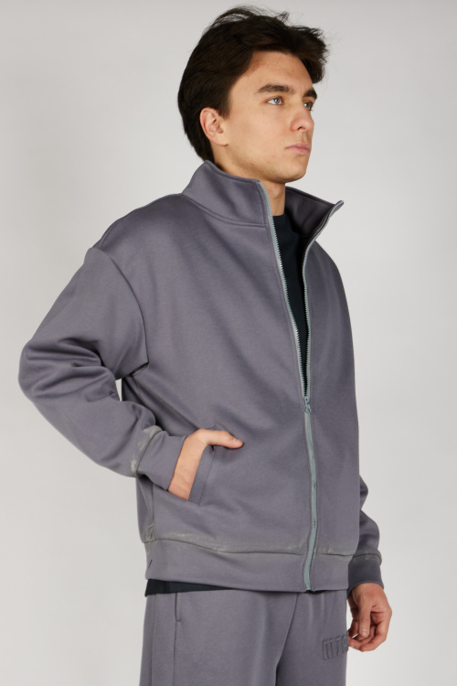 Толстовка на молнии B-HDZ36456 Miasin (темно-серый, 140-170)