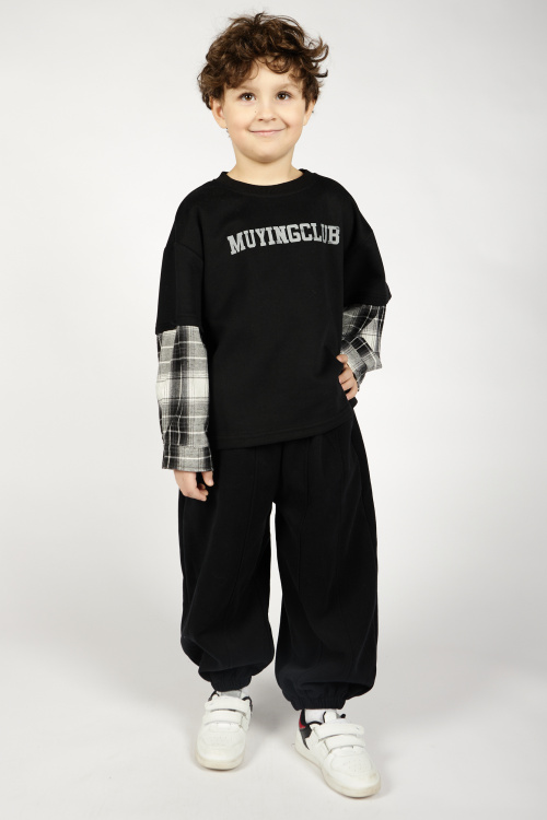 Лонгслив B-SW36418 Miasin (Черный, 100-140)