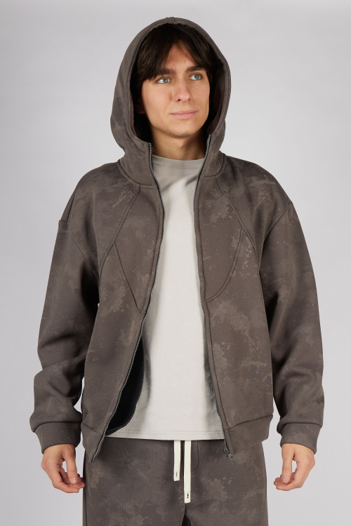 Толстовка на молнии B-HDZ35433 Miasin (коричневый, 170)